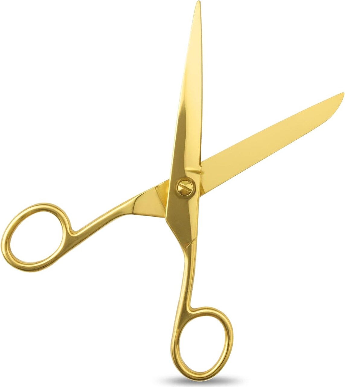 7" Small Gold Scissors Craft Tailor Fabric Brass Scissors, Gold Scissor for Office Multipurpose Stylish, Heavy Duty Golden Scissor, All Purpose Stainless Steel Dressmaker Shears for School Office